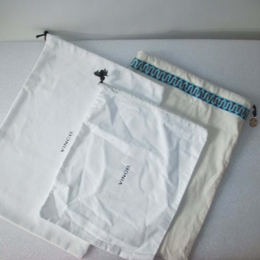 BUNDLE OF 3 TORY BURCH & VINCE DUST BAGS